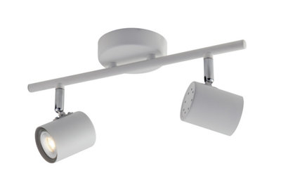 Luminosa Lighting Luminosa Zero Ceiling Twin SpotlightWhiteGu10 from B&Q