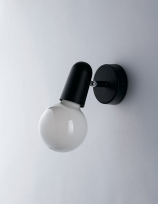 Luminosa Lighting Luminosa Spot Single Adjustable Spotlight Black 12X9.5X8Cm from B&Q