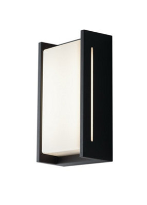 Luminosa Lighting Luminosa Compact Outdoor Led Aluminum Flush Wall LampAnthraciteIp544000K