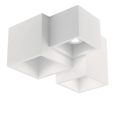 Luminosa Lighting Luminosa Foster Paintable Plaster Ceiling LampWhiteGu10 from B&Q