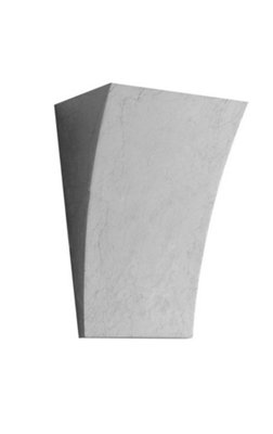 Luminosa Lighting Luminosa Alma Paintable Plaster Wall Uplight Lamp Silver LeafG9 from B&Q