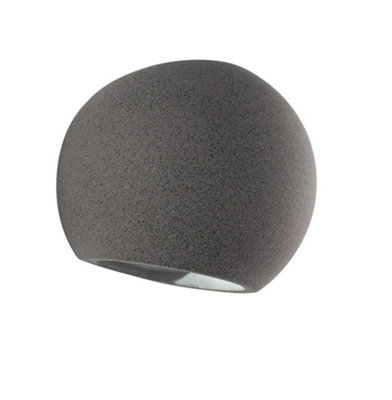 Luminosa Lighting Luminosa Moses Plaster Wall Light Grey 15.5X12.5X11.5Cm from B&Q