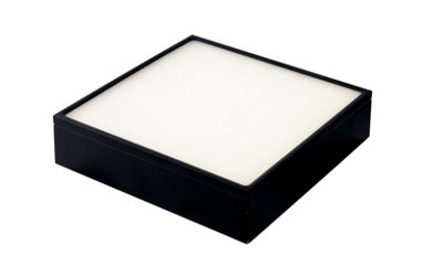 Luminosa Lighting Luminosa Klio Integrated Led Square Surface Mounted Ceiling LightBlack4000K from B&Q