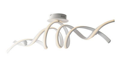Luminosa Lighting Luminosa Mystral Integrated Led Semi Flush Ceiling LightWhite4000K from B&Q