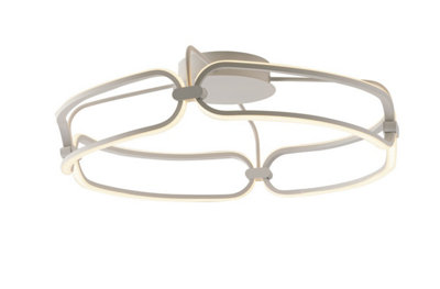Luminosa Lighting Luminosa Infinity Integrated Led Circular Flush Ceiling Pendant60CmWhite4000K from B&Q
