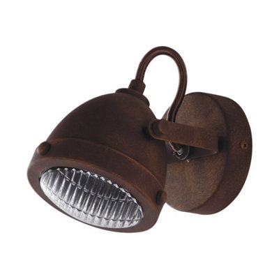Luminosa Lighting Luminosa Habana Single Spotlight Rust 11.6X14X11.6Cm from B&Q