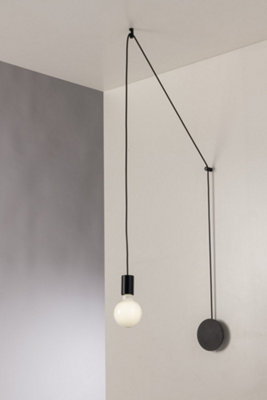 Luminosa Lighting Luminosa Habitat Pendant Ceiling Light Black 500Cm from B&Q