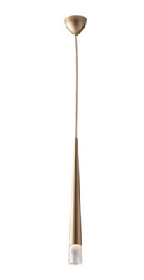 Luminosa Lighting Luminosa Lancelot Slim Round Ceiling PendantGlassGoldGu10 from B&Q