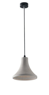Luminosa Lighting Luminosa Ando Dome Ceiling PendantLight GreyE27 from B&Q