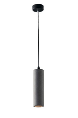 Luminosa Lighting Luminosa Kruk Slim Round Ceiling PendantDark GreyGu10 from B&Q