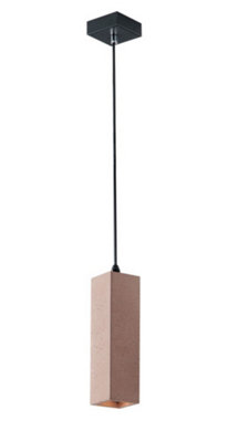 Luminosa Lighting Luminosa Kruk Slim Square Ceiling PendantBrickGu10 from B&Q