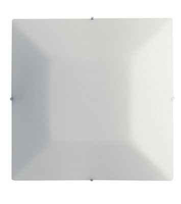 Luminosa Lighting Luminosa Osiride Square Flush Ceiling LampWhiteE27 from B&Q