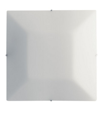 Luminosa Lighting Luminosa Osiride Square Flush Ceiling LampWhiteE27 from B&Q