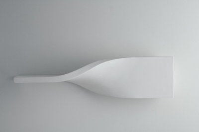 Luminosa Lighting Luminosa Piroette Flush Paintable Plaster Wall LightWhiteR7S from B&Q