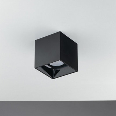 Luminosa Lighting Luminosa Mig Led Surface Mounted Downlight Black 2000Lm 3000K 11.5X11.5X11.6Cm