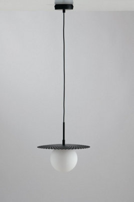 Luminosa Lighting Luminosa Chaplin Globe Ceiling PendantBlackG9 from B&Q