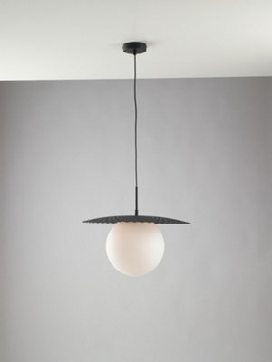 Luminosa Lighting Luminosa Chaplin Globe Ceiling PendantBlackE27 from B&Q