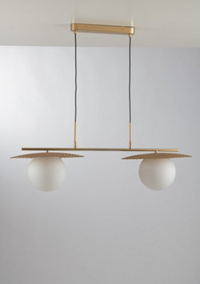 Luminosa Lighting Luminosa Chaplin Globe Bar Ceiling Pendant, Satin E27 Gold