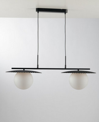 Luminosa Lighting Luminosa Chaplin Globe Bar Ceiling PendantBlackE27 from B&Q