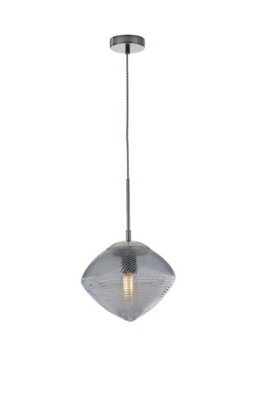 Luminosa Lighting Luminosa Greenwich Glass Ceiling PendantAquamarineE27 from B&Q