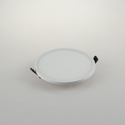 Luminosa Lighting Luminosa Plus Outdoor Recessed Downlight With Surface Mount EdgeMatt WhiteIp404000K