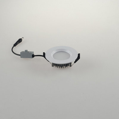 Luminosa Lighting Luminosa Tron Outdoor Led Recessed Downlight With Adjustment For KelvinMatt WhiteIp403000- 4000-6000K
