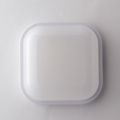 Luminosa Lighting Luminosa Ever Led Outdoor Flush WhiteIp65 1200Lm 3000K 16.9X16.9X6.2Cm