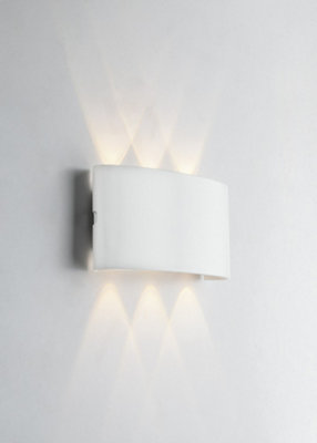 Luminosa Lighting Luminosa Beetle Bco Outdoor Integrated Led Flush Wall LightAntracite GoffratoIp544000K from B&Q