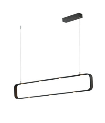Luminosa Lighting Luminosa Moka Led Pendant Ceiling Light Brown 3150Lm 3000K Dimmable 100X16X6.5Cm from B&Q