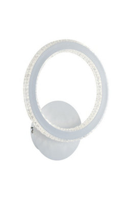 Luminosa Lighting Luminosa Bryant Led Wall Light White 1300Lm 3000K 30X26X7Cm from B&Q