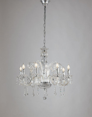 Luminosa Lighting Luminosa 8 Light Chandeliers ChromeCrystal 14 70X65Cm