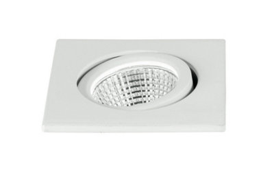 Luminosa Lighting Luminosa Polaris Led Recessed Adjustable Downlight White 240Lm 4000K 6.6X6.6X5.7Cm