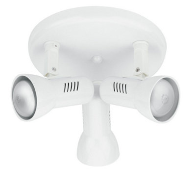 Luminosa Lighting Luminosa Spot 3 Light Adjustable Spotlight Clusters White 28X31.5Cm from B&Q