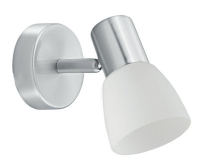 Luminosa Lighting Luminosa Spot Single Adjustable Spotlight Nickel 11X12.5Cm from B&Q
