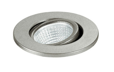 Luminosa Lighting Luminosa Polaris Led Recessed Adjustable Downlight Nickel 240Lm 4000K 6.6X5.7Cm