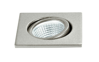 Luminosa Lighting Luminosa Polaris Led Recessed Adjustable Downlight Nickel 240Lm 4000K 6.6X6.6X5.7Cm
