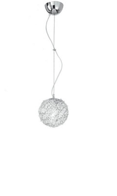 Luminosa Lighting Luminosa Astra Pendant Ceiling Light ChromeCrystals 20X22Cm from B&Q