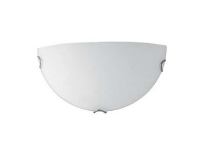 B&Q -  Luminosa Oblo Wall Uplight White 30X15Cm