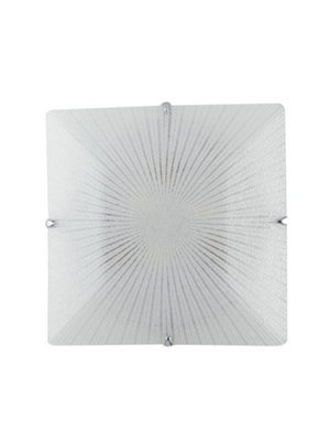 Luminosa Lighting Luminosa Iside 3 Light Flush Ceiling Light White 40X40Cm from B&Q