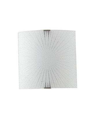 Luminosa Lighting Luminosa Chantal Led Flush Wall Light White 940Lm 4000K 26X26Cm from B&Q