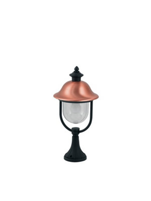 Luminosa Lighting Luminosa Venezia Outdoor Pedestal Light BlackIp44 25X53.8Cm from B&Q