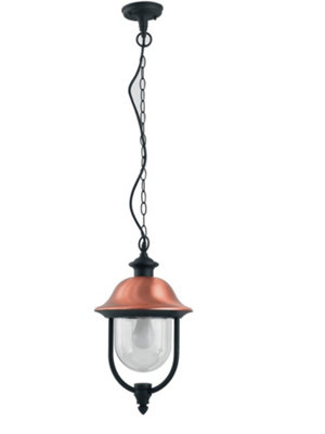 Luminosa Lighting Luminosa Venezia Outdoor Pendant Ceiling Light BlackIp44 25Cm from B&Q