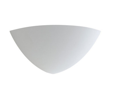 Luminosa Lighting Luminosa Santorinap Plaster Wall Light White 29X21X11.5Cm from B&Q