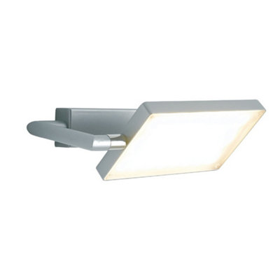 Luminosa Lighting Luminosa Book Led Wall Light Grey 1300Lm 3200K 22.5X10-15Cm from B&Q