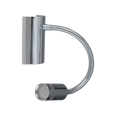 Luminosa Lighting Luminosa Kepler Led Reading Light Chrome 100Lm 3000K 6X9X32Cm from B&Q