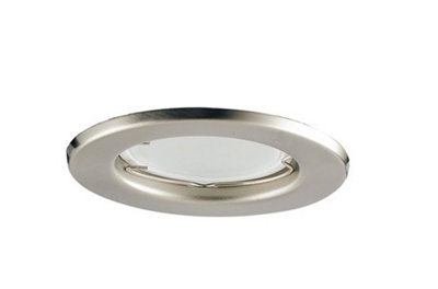 Luminosa Lighting Luminosa Matrix Led 3 Light Recessed Downlight Nickel 400Lm 3000K 8X8.5Cm from B&Q