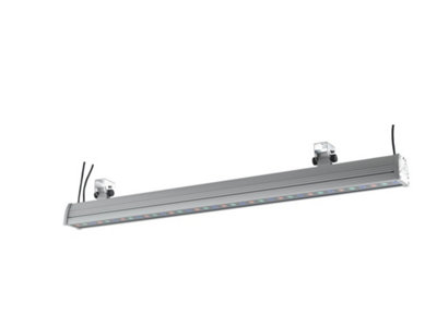 Luminosa Lighting Luminosa Wallwasher Outdoor Led 36 Light Recessed Floor & Decking AluminumIp65 Rgb 122.5X14.5X8.2Cm