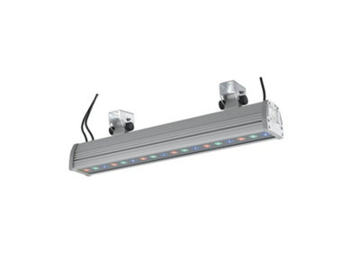 Luminosa Lighting Luminosa Wallwasher Outdoor Led 18 Light Recessed Floor & Decking AluminumIp65 Rgb 56.5X15.3X8.5Cm