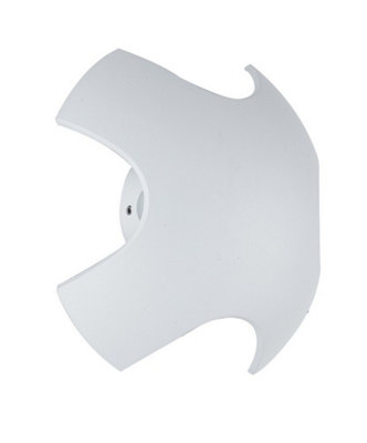 Luminosa Lighting Luminosa Ghibli Outdoor Led 4 Light Flush Wall Light WhiteIp54 520Lm 3000K 19.8X6.6Cm from B&Q