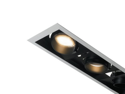 Luminosa Lighting Luminosa Apollo Integrated Led Triple Recessed Downlight AdjustableWhite Black3000K